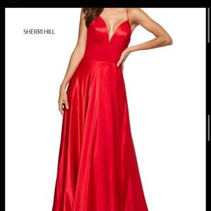 red prom dress